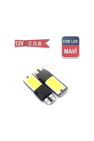 Carub Ampul 12v T-10 C.o.b Canbus Mavi
