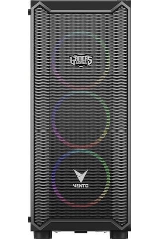 Gamers Arena Vento VG16AL Rgb E-Atx Oyuncu Bilgisayar Kasa Siyah