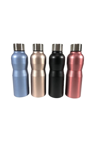 Novahub Paslanmaz Çelik 750ml Matara - Günlük Kullanım İçin Siyah, Spor Ve Seyahat İçin Siyah