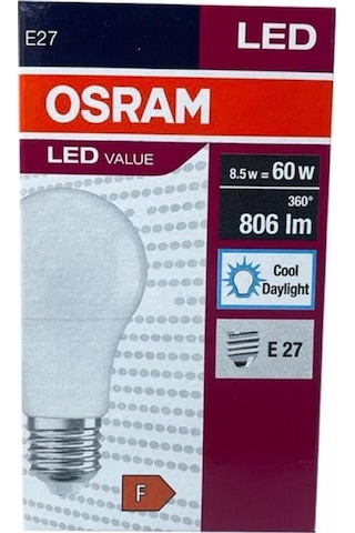 Osram Led Ampül Value Cla60 8,5w E27 Beyaz