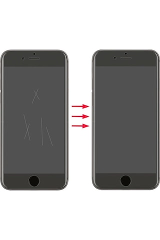 Gor Apple iPhone Uyumlu 8 Plus-7 Plus Hd Ekran Koruyucu Jelatin 5 Adet Set- 5775