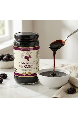 Bozkır Tahin Merkezi Doğal & Katkısız Karadut Köy Pekmezi 800 G