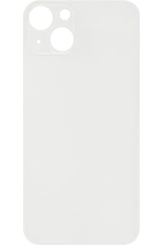 Apple Uyumlu iPhone 13 Logolu Arka Pil Batarya Kapağı - Lens Hariç Beyaz