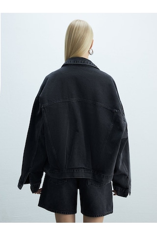 Ltb Celıa L Oversızed Jean Ceket 010096124316047 55799 Koyu Gri