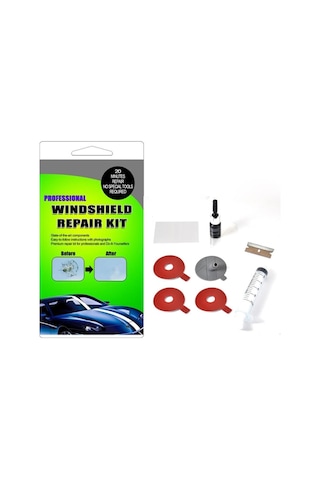 Araba Kırık Çatlak Cam Tamir Seti Çizik Onarım Taş Çatlak Kapat