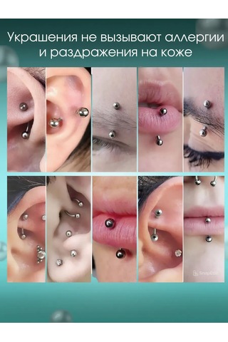 Botalova Store Piercing Seti Mikroplar 67222423 Siyah