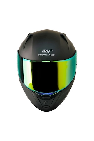 Motoanl Ece 22.R06 Sertifikalı Double Vizör Full Face Kapalı Motosiklet Kaskı Mat Siyah