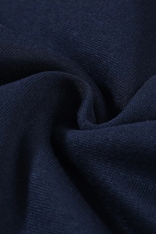 Kız - Erkek Çocuk Basic Fermuarlı Kalın 3 İplik Kışlık Okul Sweat Ak1815 Lacivert