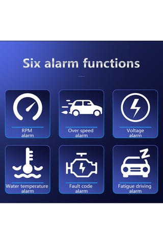 Singree Araç Hud Gösterge Cihazı - 4 İnç Ekran, 8 Fonksiyonlu, Obd Iı Uyumlu, Otomatik Açma/kapama