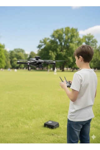 Kumandalı Hd Wifi Kameralı 100 Mt Menzilli Çantalı Katlanır Oyuncak Drone Seti