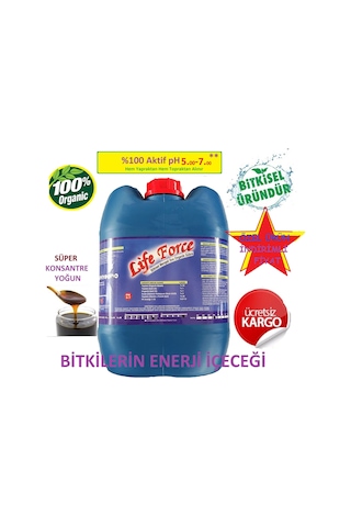 Lf Organik Sıvı Humik Fulvik Asit %25 Net:20 KG Konsantre  Gübre