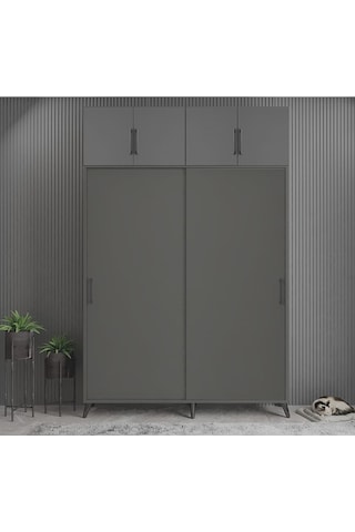 Viva Sürgülü Yüklük Modülü Portmanto Vestiyer Ayakkabılık F 140cm