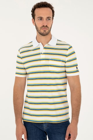 U.S. Polo Assn. Erkek Regular Fit Polo Yaka Beyaz Tişört 50288320-VR013