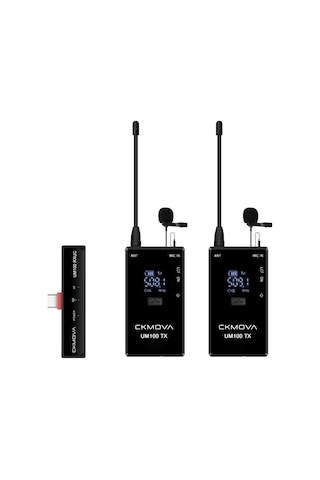 Ckmova Um100 Kit 4 Type C Girişli Kablosuz Yaka Mikrofon Seti