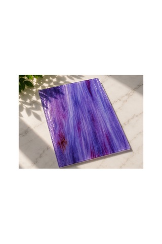 Dekoratif Vitray Cam Lavanta Moru Damarlı 21x29,7 Cm