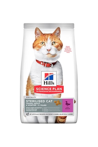 Hill's Ördek Etli Kısırlaştırılmış Yetişkin Kedi Maması 10 KG