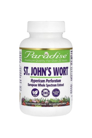 Paradise Herbs, St John's Wort, 90 Vegetarian Capsules 300 Mg Per Capsule