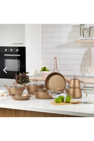 Schafer New Range 11 Parça Granit Çeyiz Seti Bakır