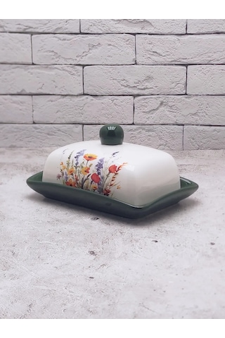 Rosenberg Krem Peynir İçin Kapaklı Seramik Tereyağı Kabı 205333254 Sütlü