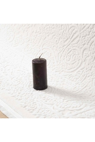 Krem Klasik Madalyon Desenli Halı - Mk0561krl