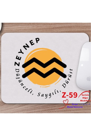 Kişiye Özel Burç Temalı Mousepad, Burçlara Özel Tasarım Serisi Z2 Serisi