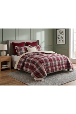 Comforter Çift Kişilik Yorgan Set / 220x240 / Çeyiz / Yorgan /set Bordo