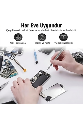 Özel Kutulu 25 Parça Mini Tornavida Seti Profesyonel Masa Telefon Gözlük Saat Tamir Seti Yıdız