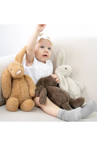 Babyjem Uyku Arkadaşım Oturabilen Tavşan Kahve 35 Cm
