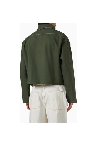 About Blank Green Technical Twill Utility Erkek Spor Ceket Yeşil