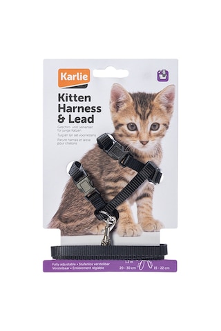 Karlıe - 921 - Kedi Göğüs Tasması - Kmrsfres - Siyah 120