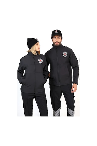 Yeni Tip Güvenlik Soft Shell Mont Siyah