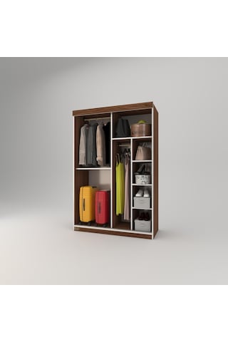 Kenzlife Gardırop Sürgülü Kapaklı Kapılı 120 Papatya Cvz Gardolap Dolap