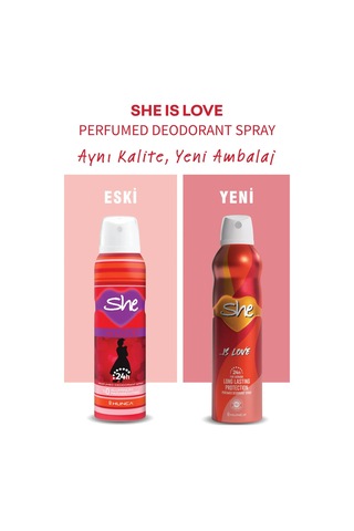 She Is Fun Kadın Deodorant Sprey - Sexy Kadın 150ml