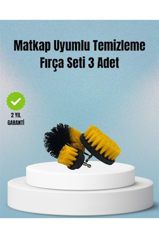 Matkap Uyumlu Temizlik Fırçası - Kablolu Ve Akülü Matkaplarla Kullanılabilir