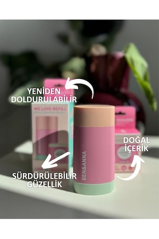 Ben & Anna Love Me Deodorant Kutu + Refill 40 Gr %100 Doğal Vegan Alüminyum İçermez Nemlendirici