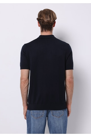 Colin's Colins Regular Fit Polo Yaka Jakarlı Erkek Lacivert Kısa Kol Kazak Cl1076268 Q1.v1 Nav