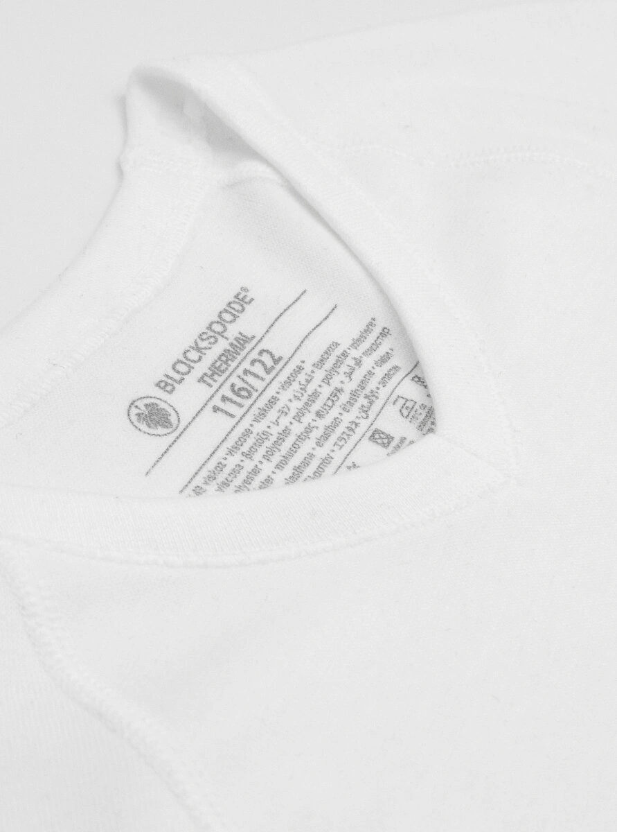 Blackspade Çocuk Termal Tişört 2. Seviye 9249 - Beyaz
