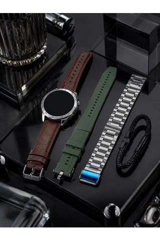 3 Kordonlu Bluetooth Görüşme Özellikli Akıllı Saat Seti