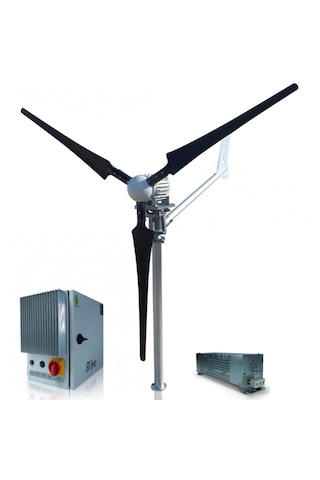 2000w 24v/48v Windsafe Korumalı Rüzgar Türbini + Wind Pro Şarj Kontrol Cihazı İsta-breeze