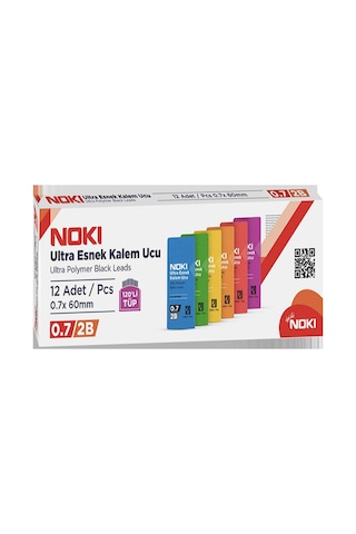 5 Adet Min Versatil Kalem Ucu 2b 0,7 60 Mm 120 Li Tüp