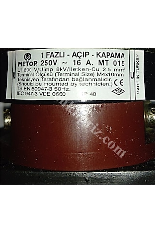 Pako Şalter 1 X 16 Amper Aç Kapa