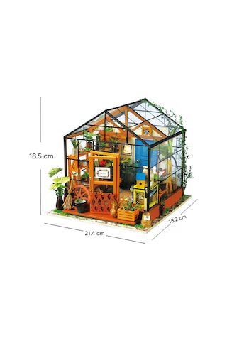 Minyatür Kış Bahçesi 3d Puzzle Ahşap Minyatür Maket Kiti Dıy Kendin Yap