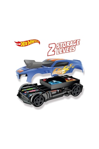 Hot Wheels Race N' Haul 2'si 1 Arada Saklama Kutusu Çok Renkli