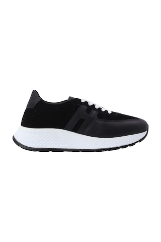 Albishoes Albini Kadın Hakiki Deri Ve Süet Günlük Spor Ayakkabı Siyah