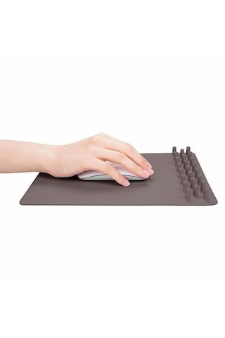 Cep Telefonu Tutucu Standlı Mouse Pad Gri