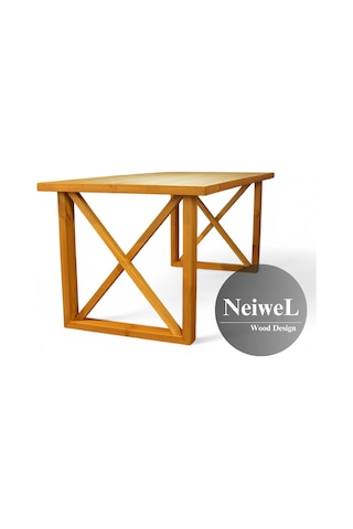 Neiwel Move Doğal Ahşap Yemek Masası-70-120 Açık Ceviz