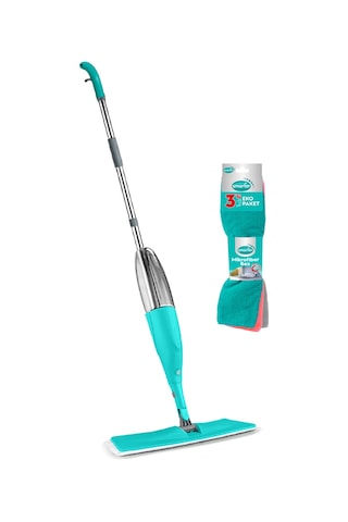 Smarter Shiny Sprey Mop + Mikrofiber Temizlik Bezi 3'lü