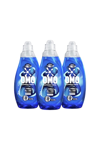 Omo Express Fresh Ultra Beyaz Sıvı Çamaşır Deterjanı 3 x 1480 ML