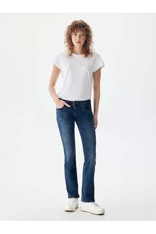 Ltb Valerıe Düşük Bel Boru Paça Jean Pantolon 01009514514905 52913 Mavi