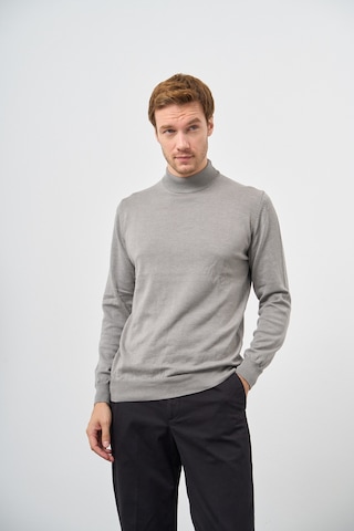 Morven Erkek Gri Basic Yarım Balıkçı Yaka Dynamic Fit Rahat Kesim Triko 26kc017001100 Gri Gri